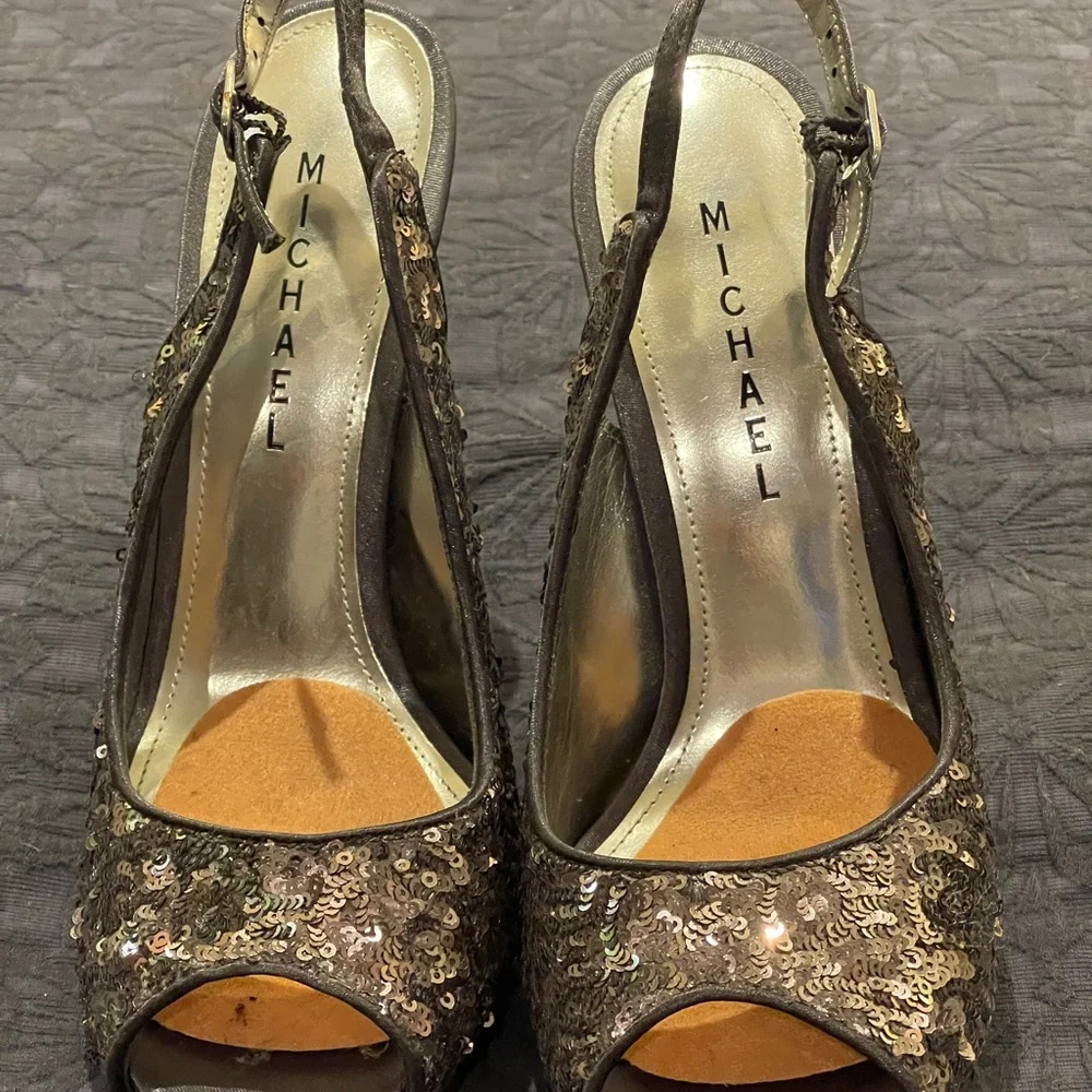 Michael Antonio Sequined Heels - Picture 1 of 6